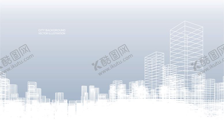 编号：39957107070032134258【酷图网】源文件下载-抽象城市剪影