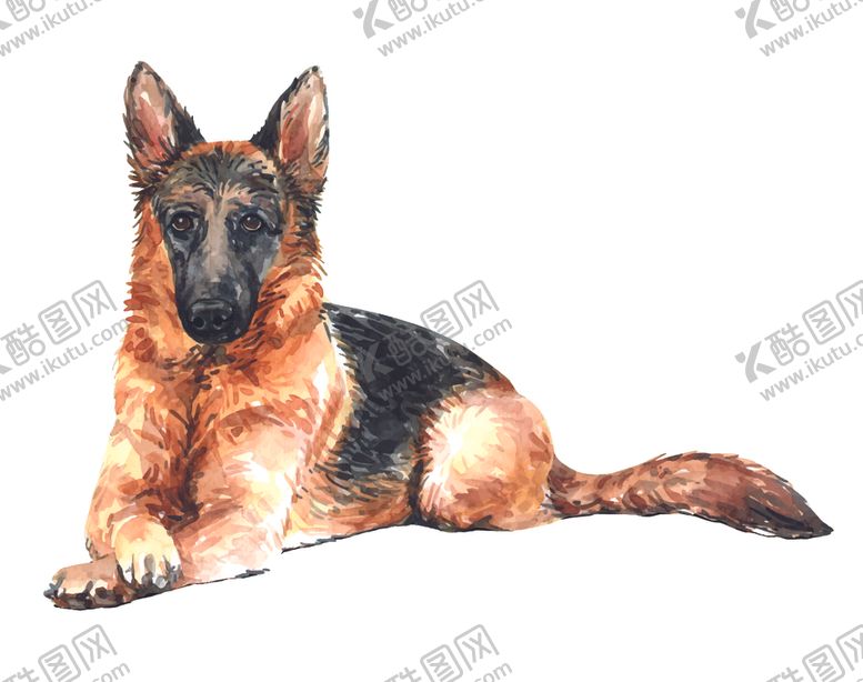 编号：39806909192145571076【酷图网】源文件下载-水彩动物