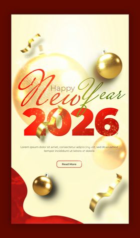 2026新年装饰海报