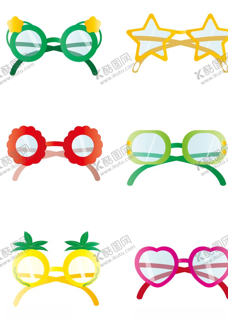 编号：69689310110235376170【酷图网】源文件下载-卡通眼镜大全