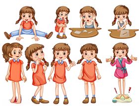 人物不同动作