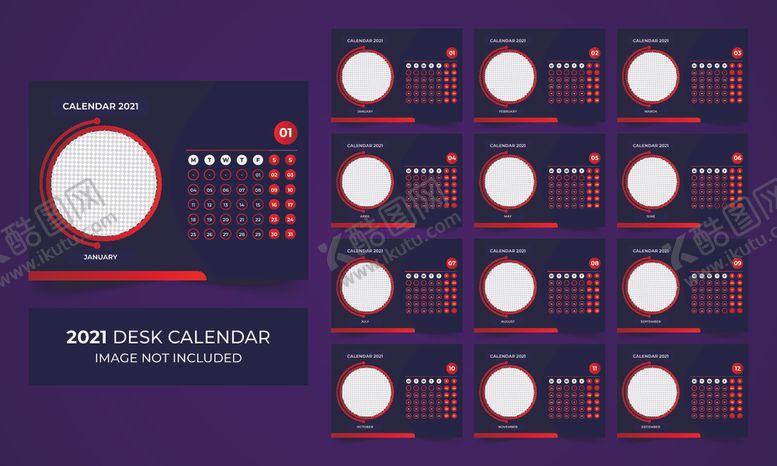 编号：47775009251959315869【酷图网】源文件下载-2021年日历