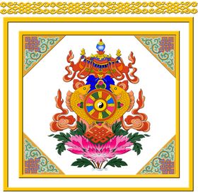 藏式图片藏式花边藏式图案