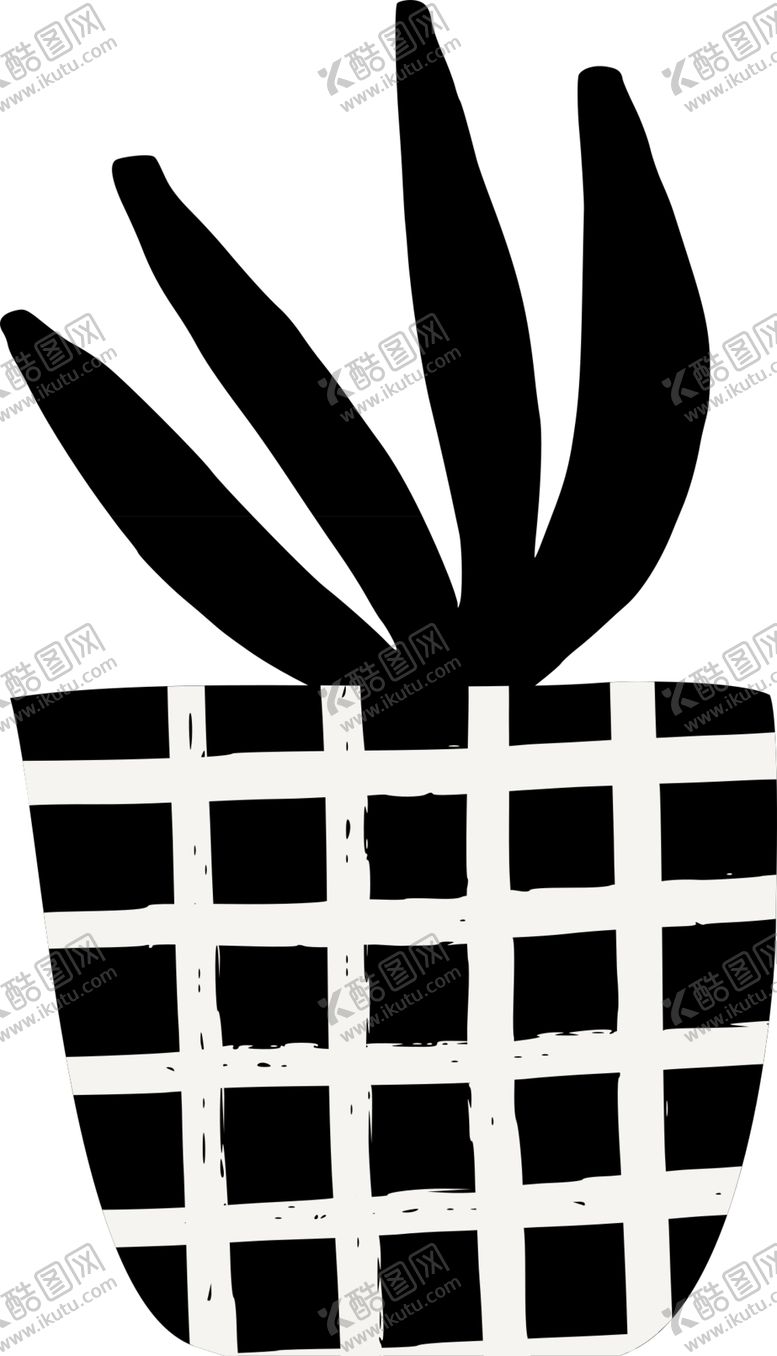 编号：33854703280026054020【酷图网】源文件下载-手绘盆栽