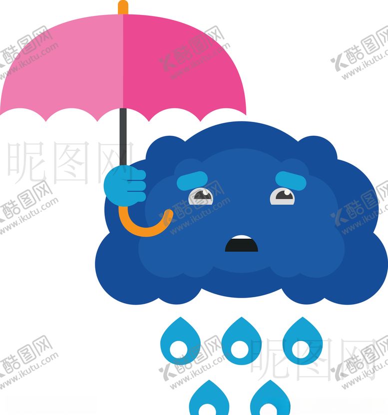 编号：47863109290816448301【酷图网】源文件下载-下雨雨天UI标识标志LOGO
