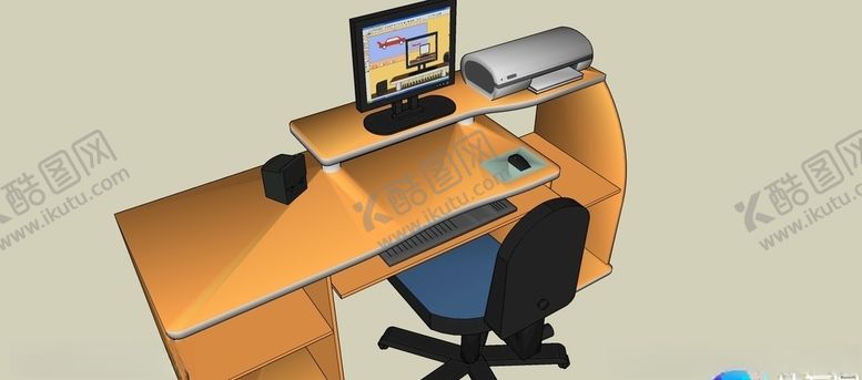 编号：48039406191148358478【酷图网】源文件下载-SU办公室家具模型