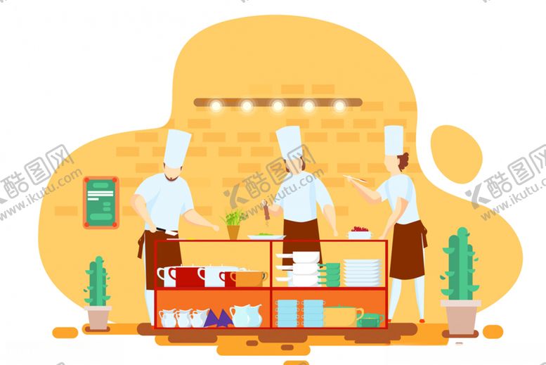 编号：86473809302127187947【酷图网】源文件下载-厨房操作场景