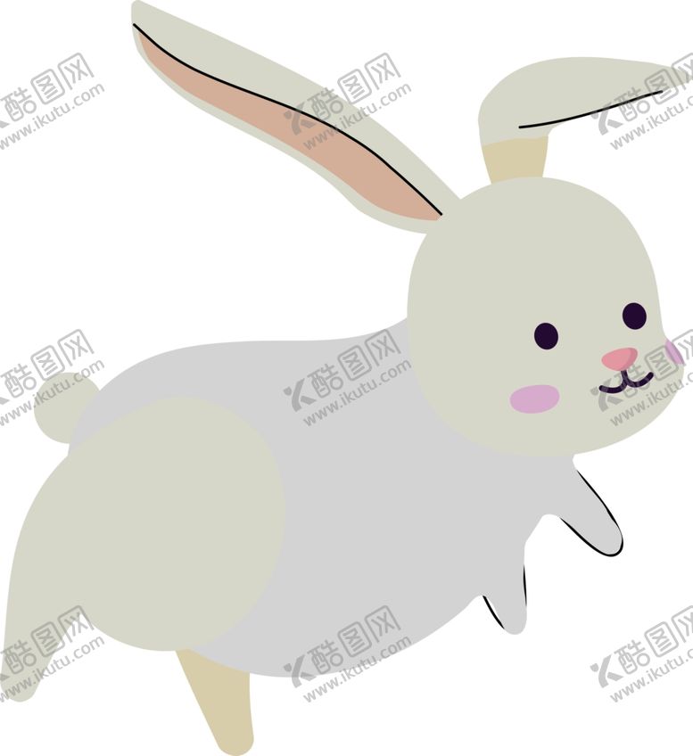 编号：20075602211015158617【酷图网】源文件下载-小兔子小白兔中秋节玉兔卡通手绘