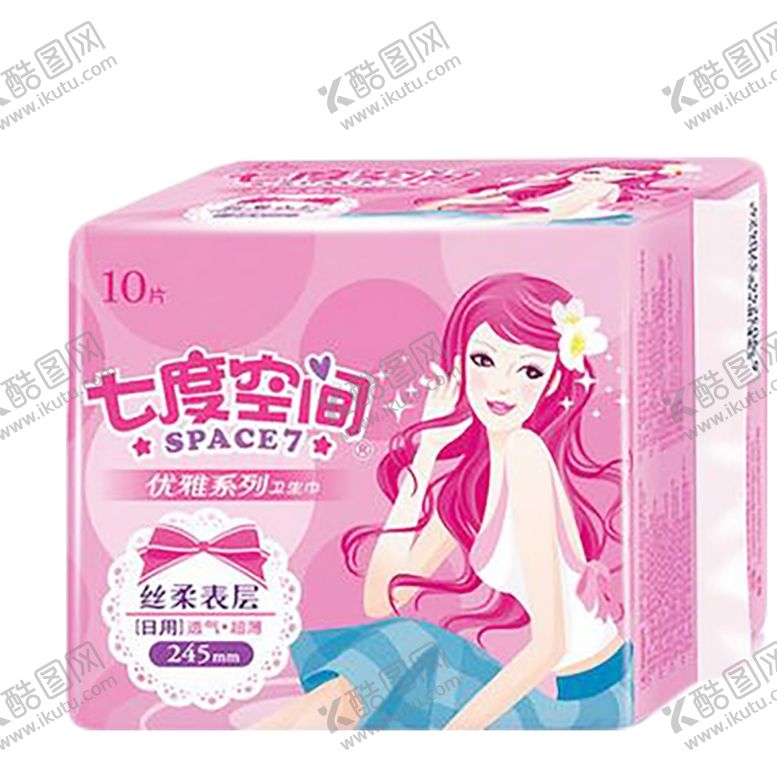编号：52553404290428034491【酷图网】源文件下载-七度空间优雅系列丝柔卫生巾