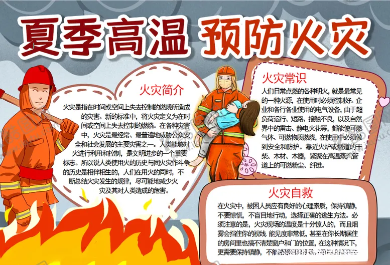 编号：28213209231851343791【酷图网】源文件下载-消防小报