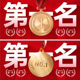 第一名金牌展示海报展板