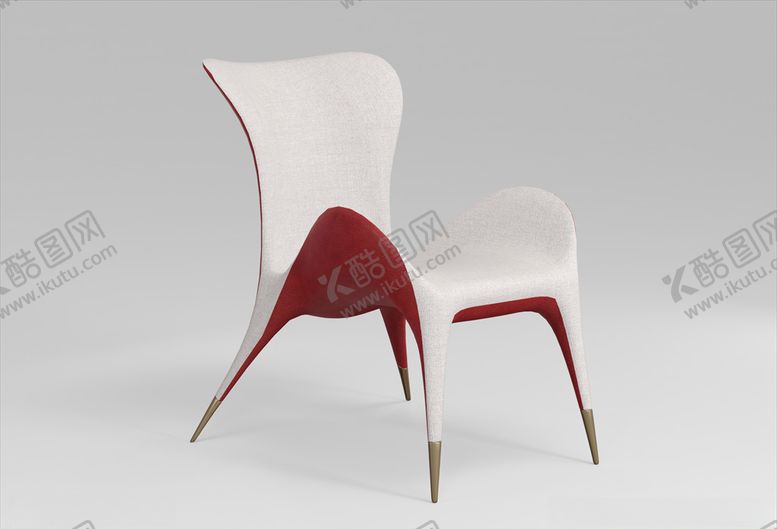 编号：42219309210732385258【酷图网】源文件下载-椅子3d模型现代椅子模型