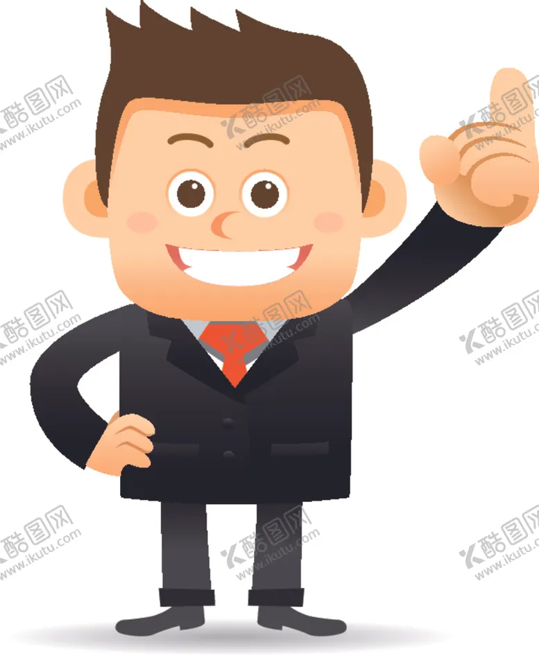 编号：27211007051013453071【酷图网】源文件下载-卡通商务男性