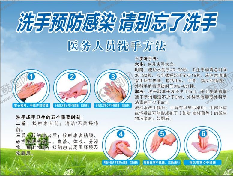 编号：64882702081830387402【酷图网】源文件下载-六步洗手法