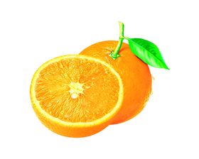 橙子水果设计素材食品