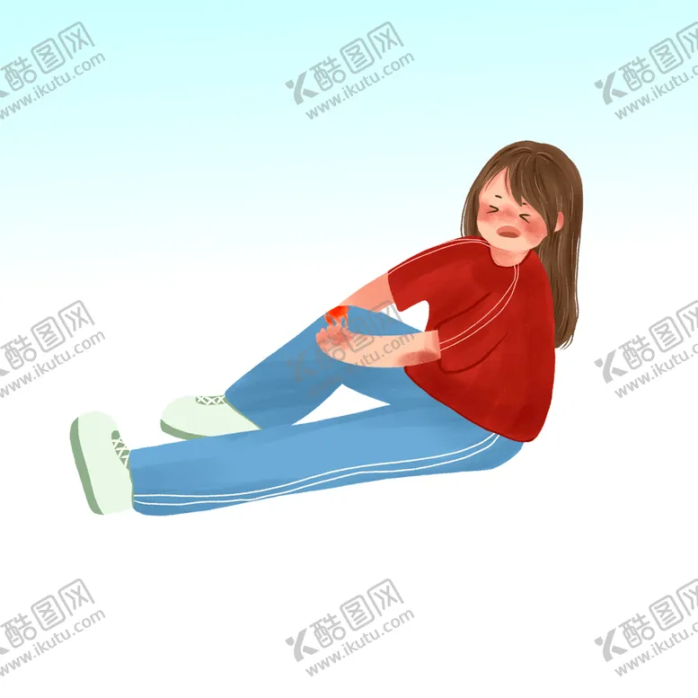 编号：93657009171448365634【酷图网】源文件下载-卡通受伤人物