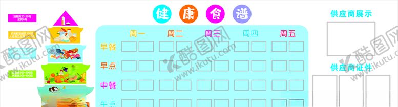 编号：37702007121427102848【酷图网】源文件下载-膳食宝塔健康食谱展板