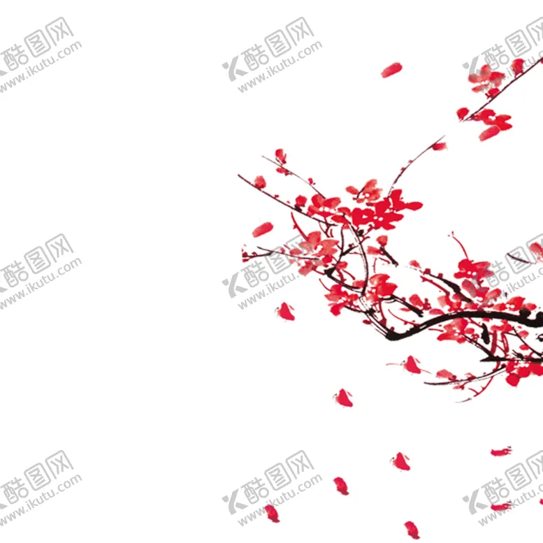 编号：18281305011611386078【酷图网】源文件下载-中国风水墨梅