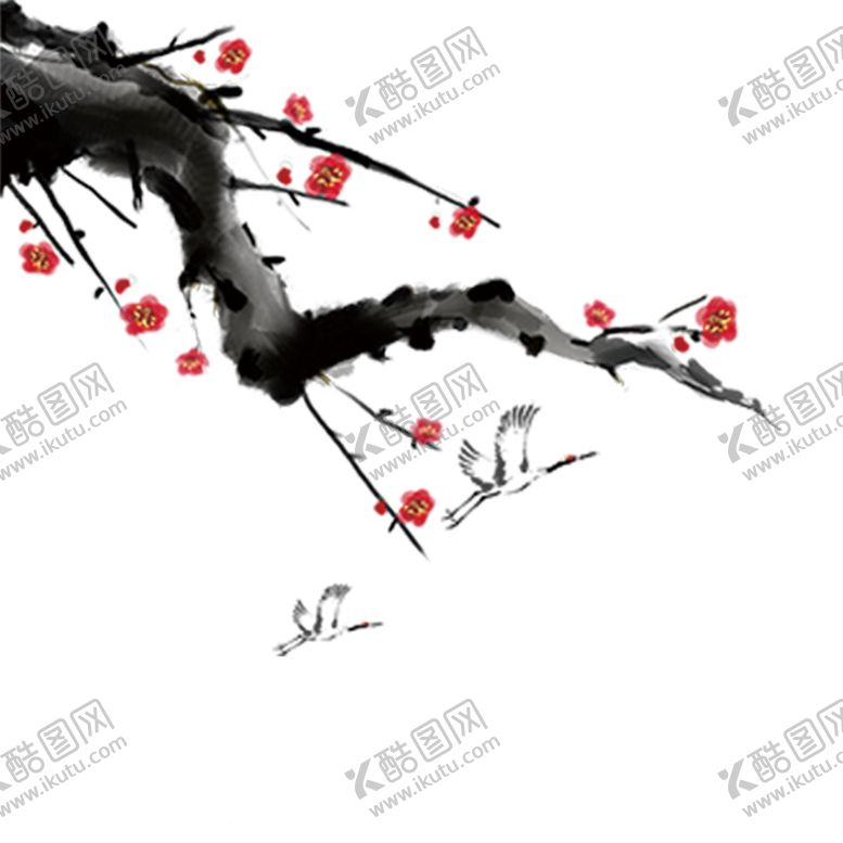 编号：20917609211851589104【酷图网】源文件下载-中国风水墨梅