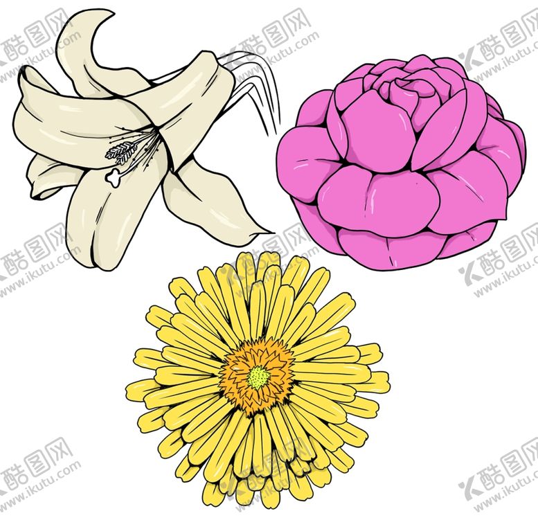 编号：16596310030154285773【酷图网】源文件下载-手绘花朵