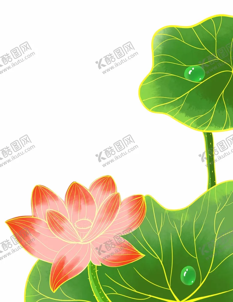 编号：07315909160819261803【酷图网】源文件下载-手绘荷花