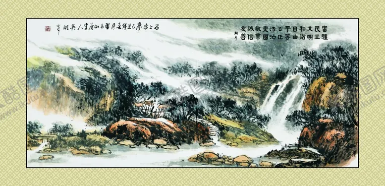编号：72027504210527045058【酷图网】源文件下载-山水寄情4