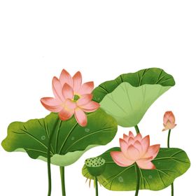 荷花元素莲小图标莲封面