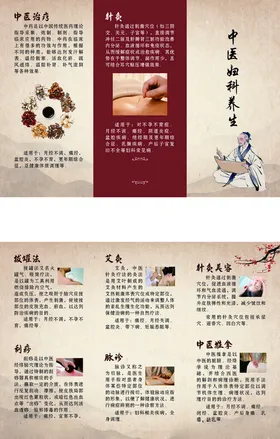 中医妇科养生三折页