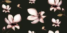 小碎花数码印手绘