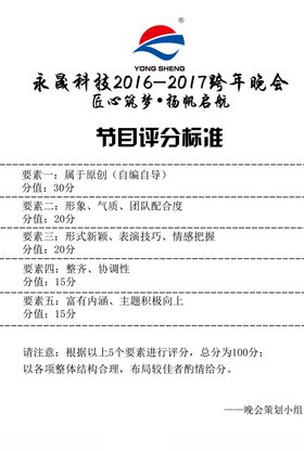 评分标准
