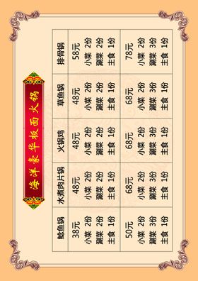 板面价格单