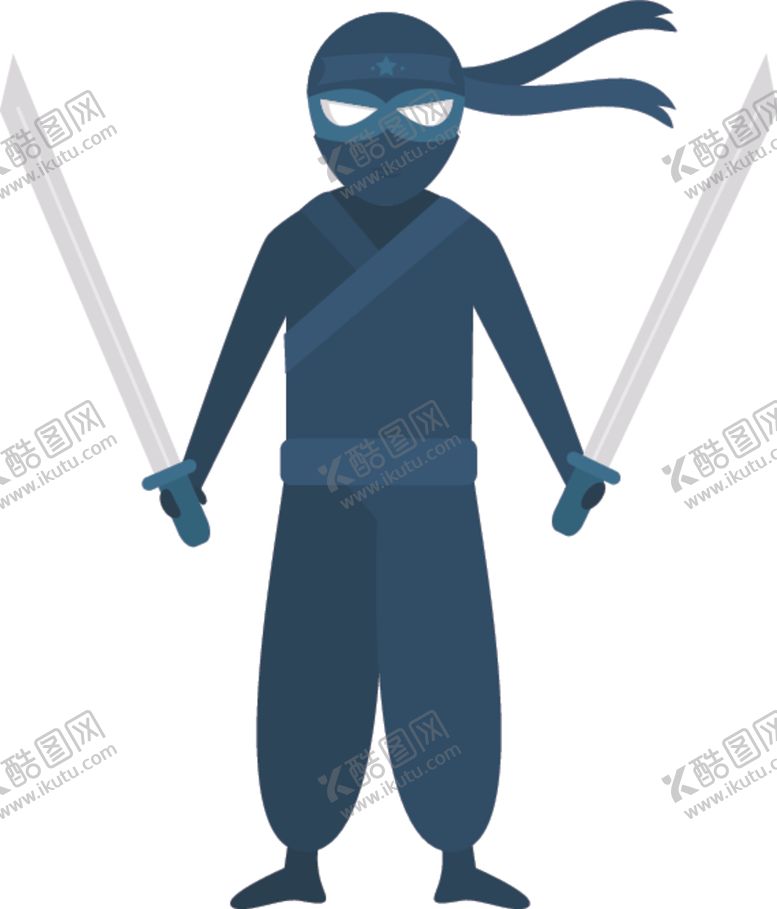 编号：46113305080956419925【酷图网】源文件下载-卡通忍者