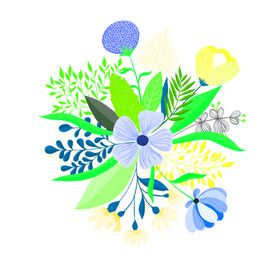 花素材鲜朵朵底纹小清新朵