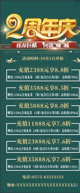 周年庆海报