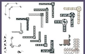 花边花纹边框角花