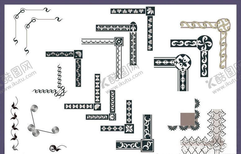 编号：49041010091226129960【酷图网】源文件下载-花边花纹边框角花