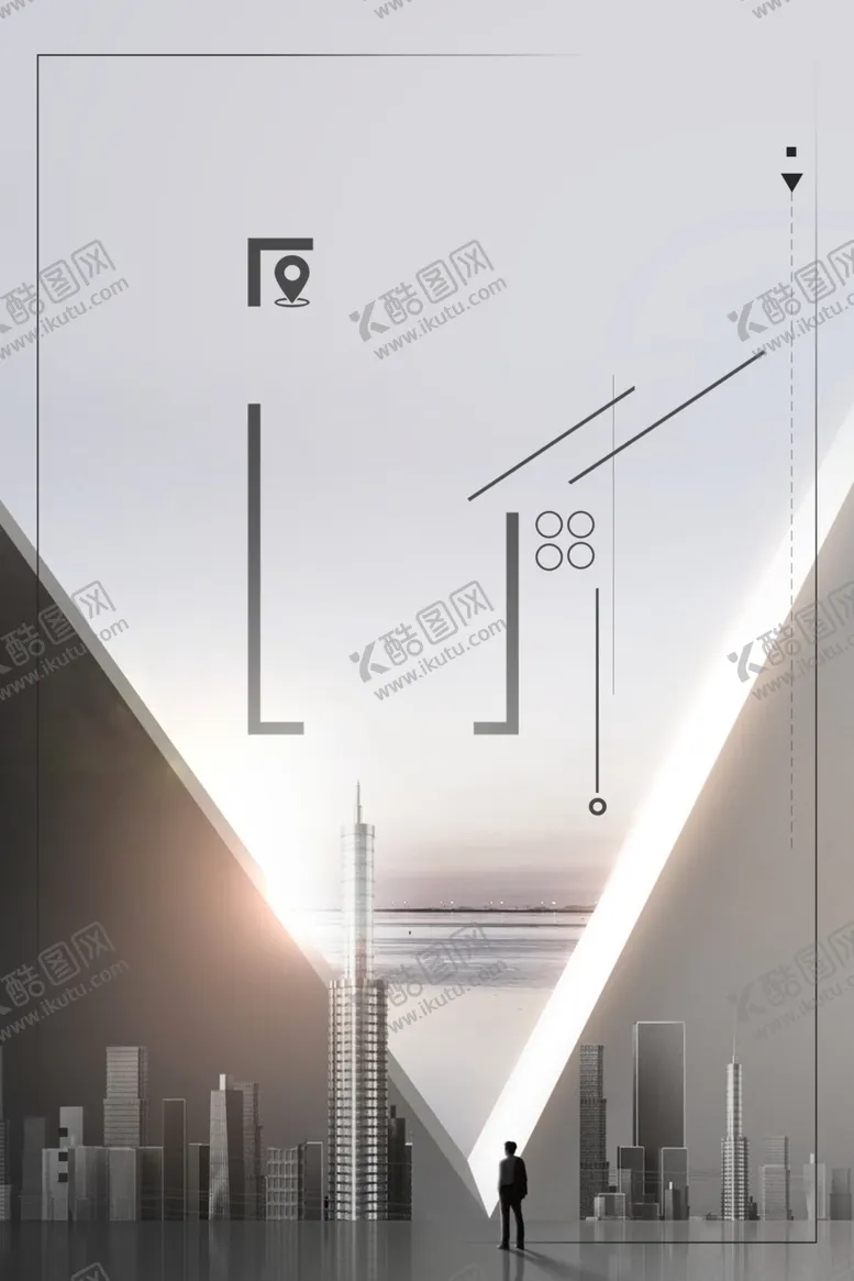 编号：83904806271342347839【酷图网】源文件下载-灰色调商务海报背景