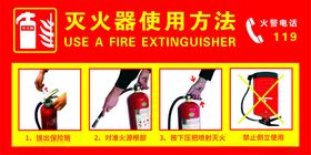 灭火器使用方法