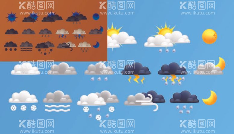 编号：91921012040857356519【酷图网】源文件下载-天气预报矢量