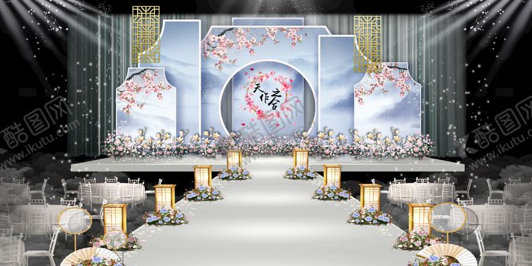 编号：49194510171623287400【酷图网】源文件下载-婚庆舞台 