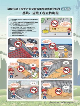 基坑边坡工程宣传海报