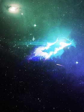 科幻星空唯美背景素材