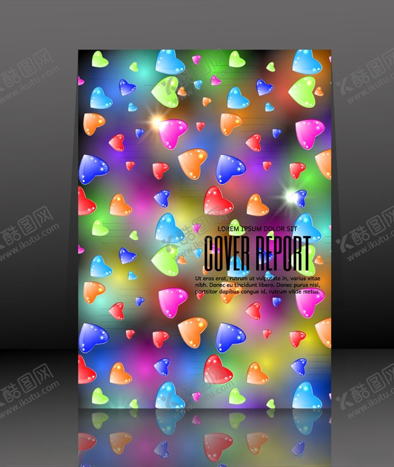 编号：55666909162242185757【酷图网】源文件下载-闪亮爱心封面