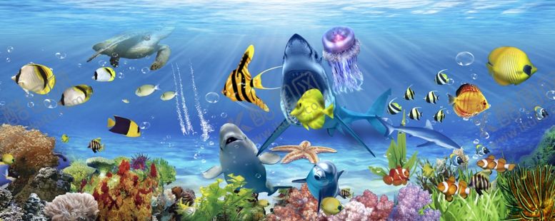 编号：61945110040039106043【酷图网】源文件下载-海底世界