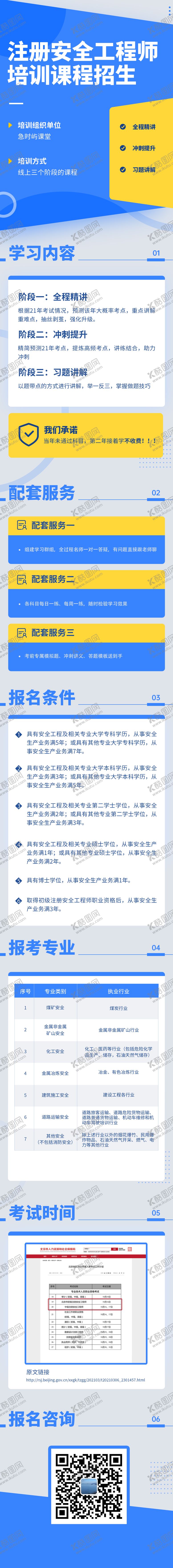 编号：71094811260712279260【酷图网】源文件下载-注册安全工程师培训课程招生长图