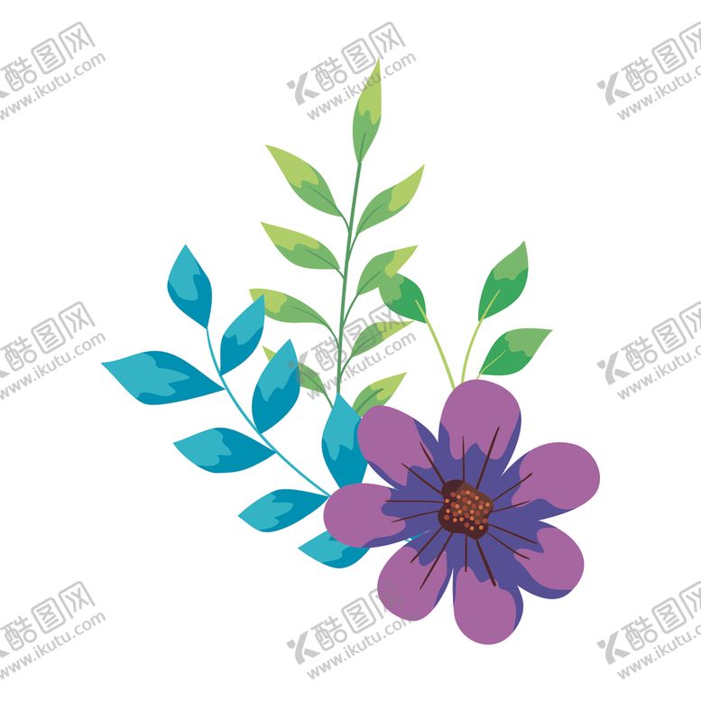 编号：40987504300429333225【酷图网】源文件下载-矢量手绘花朵