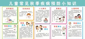预防儿童疾病科普小知识简约海报
