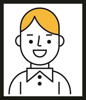 手绘男人男孩