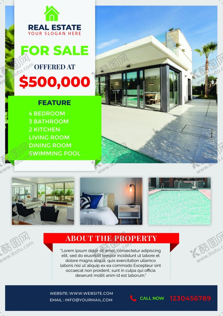 编号：53031109190240244960【酷图网】源文件下载-地产营销海报传单