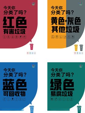 垃圾分类统一展板
